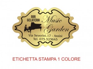 Etichette adesive per pasticcerie, bar, panetterie e gelaterie (mm 48x30)  (cod.27/I )